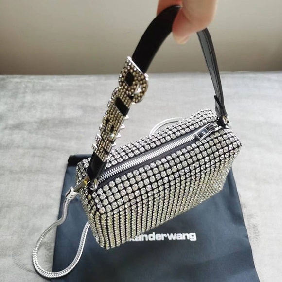 Alexander Wang Diamond Rhinestone Pouch Bag👜 - Picture 5 of 5